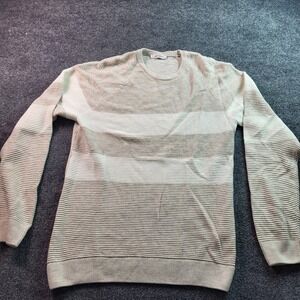 LCW VISION Mens Sweater Size M Crew Neck Long Sleeve Textured Knit Pullover